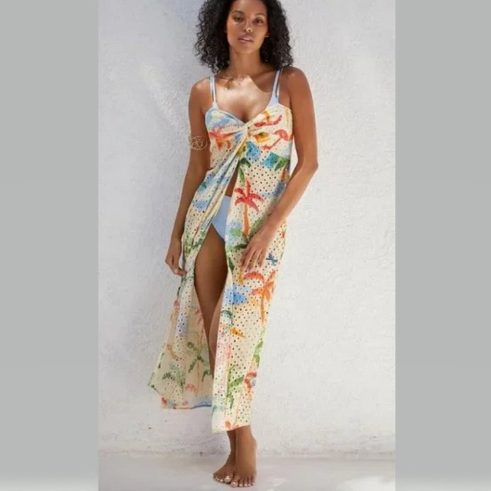 Farm Rio Copacabana Tropical Eyelet Cover Up NWT